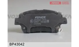 Колодки тормозные дисковые Fenox передние, комплект на ось (4 шт), арт. BP43042