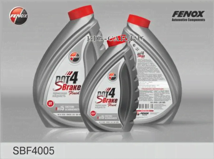 SBF4005 FENOX Тормозная жидкость SBrake-DOT-4 емкость 0.5